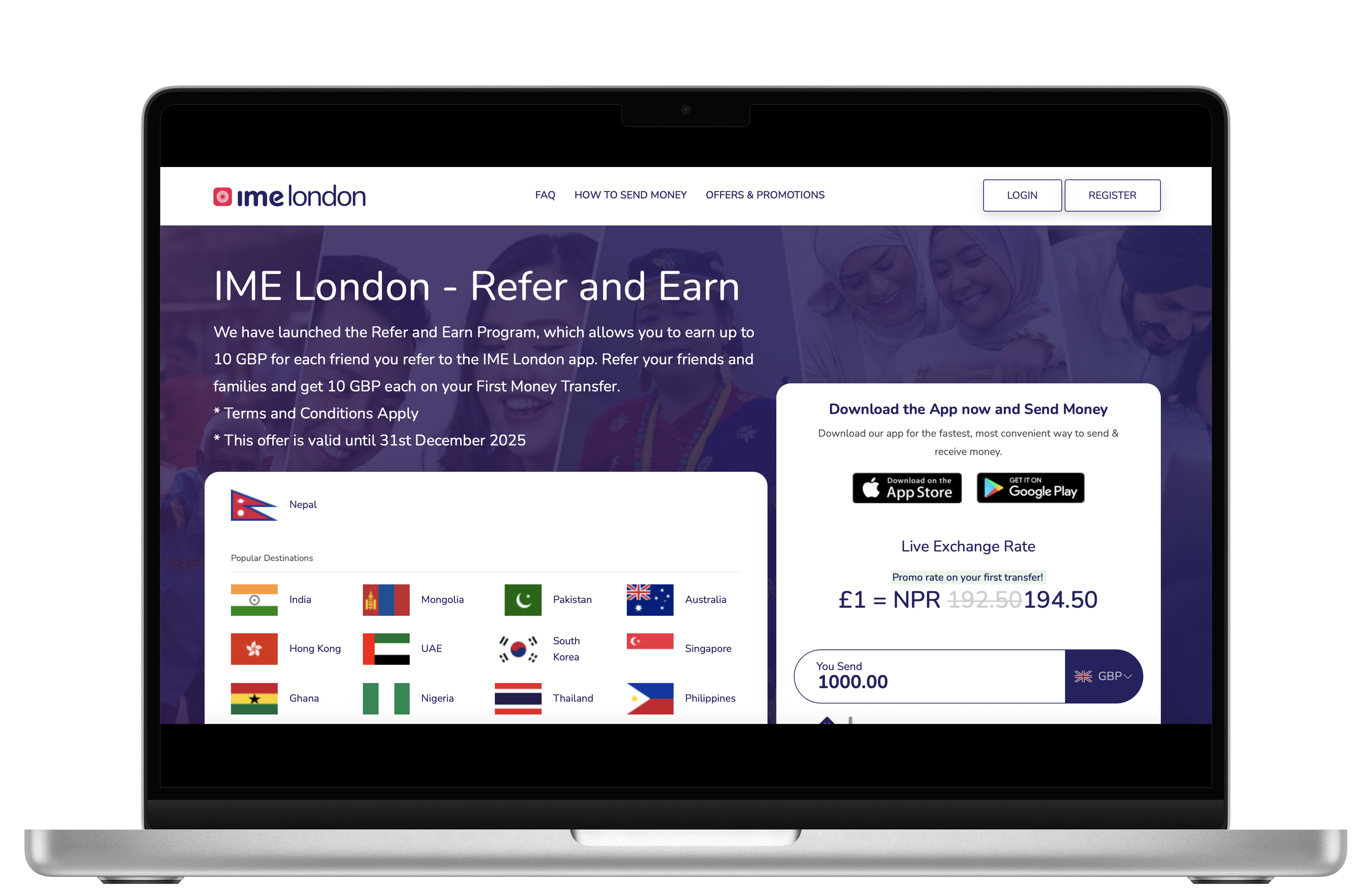 SummitClimb website on desktop